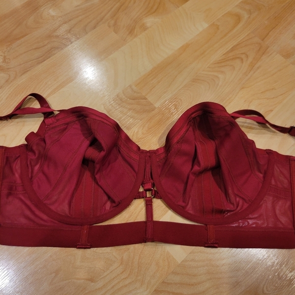 Torrid Longline Overt Strappy Mesh Underwire Bra Size 3 - Picture 9 of 12